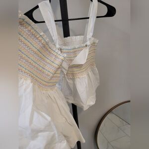NEW CAKE FOR DINNER Daphne Smocked Rainbow skirt Set Xs NWT